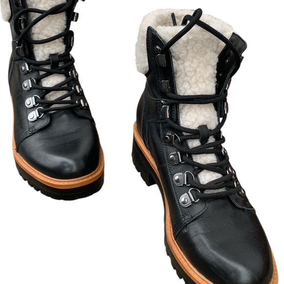 Marc Fisher Black and White Ankle Booties (d10005) - Picture 5 of 7